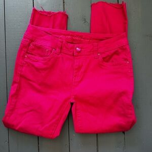 L.A. Idol Bright Pink Women's Ankle Jeans